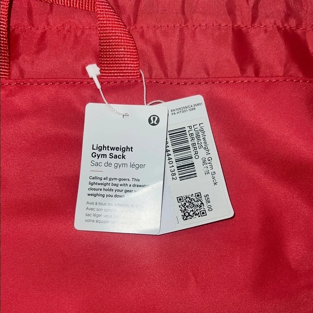 lululemon athletica lightweight gym sack